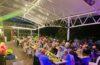 soiree terrasse restaurant au camping village naturiste Provence