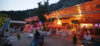 soiree terrasse restaurant au camping village naturiste Provence